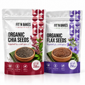 Pack of 2 , Organic Flax seeds & Organic Chia seeds