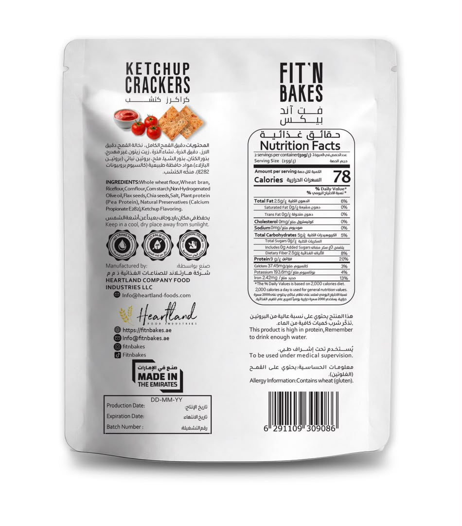 High Protein Ketchup Crackers