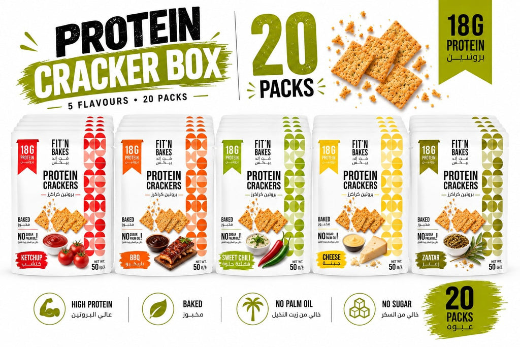 Pack of 20 , High Protein Crackers , Mixed flavours
