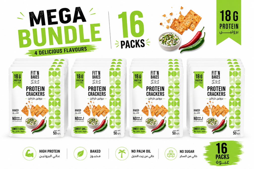 Pack of 16 , High Protein Crackers, Sweet Chili