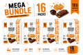 Pack of 16 , High Protein Crackers, BBQ